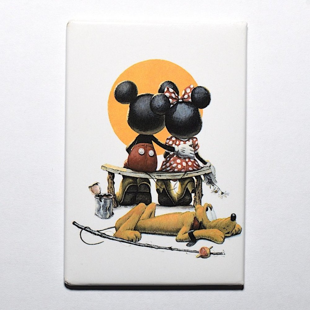 Mickey & Minnie (& Pluto) Refrigerator Magnet